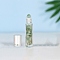 Natural Green Aventurine Roller Ball Bottles, with Plastic Cover, SPA Aromatherapy Essemtial Oil Empty Glass Bottle, 2x8.5cm, Capacity: 10ml(0.34fl. oz)