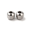 Non-Tarnish 201 Stainless Steel Bead, Round, Stainless Steel Color, 5mm, Hole: 2mm