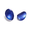CCB Plastic Beads, with Enamel, Twist, Blue, 35x24.5x7mm, Hole: 1.4mm