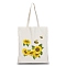 Canvas Packing Cloth Pouches, for Candy Packing, Wedding Party and DIY Craft Packing, Flower Pattern, 34x38cm
