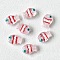 Handmade Lampwork Beads, Fish, Red, 14x10mm