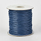 Eco-Friendly Korean Waxed Polyester Cord, Marine Blue, 1.5mm, about 169.51~174.98 Yards(155~160m)/Roll