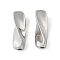 304 Stainless Steel Beads, Twist, Stainless Steel Color, 18x6x6mm, Hole: 1.8mm