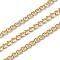 Brass Textured Oval Link Chains, Lead Free & Cadmium Free, Rack Plating, Long-Lasting Plated, Soldered, with Spool, Real 18K Gold Plated, 4x3x1mm