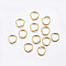 304 Stainless Steel Open Jump Rings, Real 18K Gold Plated, 20 Gauge, 4x0.8mm, Inner Diameter: 2.4mm