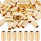SUPERFINDINGS 50Pcs Brass Tube Beads Cuboid Spacer Beads 6x2.5mm Straight Tube Beads 18K Gold Plated Cuboid Tiny Smooth Beads for DIY Jewelry Making, Hole: 1.6mm