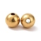 Brass Beads, Nickel Free, Round, Raw(Unplated), 8x8mm, Hole: 1.5mm