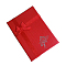 Valentines Day Presents Packages Cardboard Pendant Necklaces Boxes, with Bowknot, Rectangle, Red, 7x5x2cm