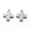 Tarnish Resistant 304 Stainless Steel Pendants, Cross, Stainless Steel Color, 24x20x2.5mm, Hole: 1.6mm