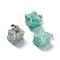 Natural Amazonite Pendants, Merkaba Star Charms, with Stainless Steel Color Plated 201 Stainless Steel Findings, 18~20x14~15x14~15mm, Hole: 8x3mm