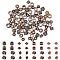 DICOSMETIC 200Pcs 4 Styles Red Copper Spacer Beads Bicone Rondelle Column Loose Spacer Beads Small Hole Beads Tibetan Style European Beads Alloy Beads for Jewelry Making, Hole: 1/5mm