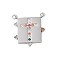 Stainless Steel Micro Pave Colorful Cubic Zirconia Pendants, Cross, 22x20x2mm, Hole: 1.8mm