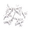 Tarnish Resistant 201 Stainless Steel Pendants, Bird, Stainless Steel Color, 18.5x10.6x1mm, Hole: 1.5mm