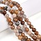 Natural Gemstone Beads Strands, Round, 8mm, Hole: 0.8mm, about 49pcs/strand, 14.76 inch(37.5cm)