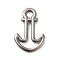 Hollow Out 304 Stainless Steel Pendants, Anchor Charm, Stainless Steel Color, 32x21x3mm, Hole: 4.5x5mm