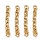 201 Stainless Steel Chain Extender, Cable Chain, Golden, 49~50.5mm