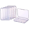 Transparent Plastic Bead Containers, Cuboid, Clear, 6.8x5.2x1.1cm, 18pcs/set