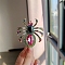 Spider Alloy Rhinestone Brooches for Backpack Clothes, Colorful, 72x65mm