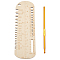 Sock Ruler Knitting Tool Set, with Wood Templates, Aluminum Crochet Hooks, Alloy Swivel Lobster Claw Clasps, Split Key Rings, Mixed Color, 0.22~25x2~7.5x0.18~5cm