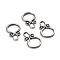 Tarnish Resistant 304 Stainless Steel Toggle Clasps Parts, Ring, Stainless Steel Color, 22.5x15x2mm, Hole: 6x3.5mm, inner diameter: 11mm