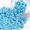 Glass Seed Beads, Opaque Colours Seed, Small Craft Beads for DIY Jewelry Making, Round, Light Sky Blue, 4mm, Hole:1.5mm, about 300pcs/30g