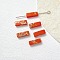Natural Imperial Jasper Dyed Beads, Cuboid, Orange Red, 13x4x4mm, Hole: 1.4mm