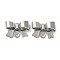 Brass Charms, Cadmium Free & Nickel Free & Lead Free, Bowknot Charm, Real Platinum Plated, 7x10x2.5mm, Hole: 0.9mm