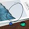 Zinc Alloy & Luminous Blue Glass Flat Round with Constellation Pendant Black Waxed Cord Necklaces, Platinum, Sagittarius, 15.75 inch(40cm)