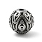 316 Surgical Stainless Steel Beads, Round, Antique Silver, 10mm, Hole: 1.8mm