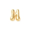 Brass Pendants, Cadmium Free & Nickel Free & Lead Free, Real 18K Gold Plated, Letter N, 21.5x18x6.5mm, Hole: 2.5x3mm