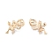 Brass Pendants, Fairy Charms, Real 18K Gold Plated, 19.5x12x4.5mm, Hole: 1.6x3mm