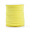 Soft Nylon Cord, Flat, Yellow, 5x3mm, about 21.87 yards(20m)/roll