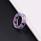 Transparent Resin Finger Rings, Grape, Violet, Inner Diameter: 16mm