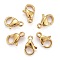 304 Stainless Steel Lobster Claw Clasps, Parrot Trigger Clasps, Real 24K Gold Plated, 9x6x3mm, Hole: 1mm