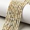 Natural Yellow Opal Beads Strands, Faceted, Round, 3mm, Hole: 0.5mm, about 39pcs/strand, 14.96