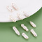 Natural Keshi Pearl Beads, Cultured Freshwater Pearl, No Hole/Undrilled, Bullet, Seashell Color, 15~26x6~8x5~7mm