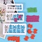 3 Sizes Puzzle Food Grade Plastic Cookie Cutters Sets, Cookies Moulds, DIY Biscuit Baking Tool, White, 144~193x65~94x13mm, 3pcs/set