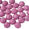 Opaque Acrylic Cabochons, Faceted, Half Round, Flamingo, 23x22x11mm, about 140pcs/500g