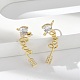 Серьги-гвоздики из циркония EJEW-M077-11G-5