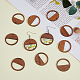 Подвески из орехового дерева 20шт WOOD-FH0002-14-5