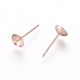 Фурнитура для сережек-гвоздиков из нержавеющей стали 304 STAS-H436-25RG-6mm-2