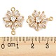 Латунные подвески из прозрачного кубического циркония KK-Q789-06G-3