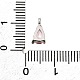 Латунные микро проложить кубического циркония подвески KK-D356-08C-P-3