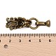 Латунные микро проложить кубического циркония раз за застежками KK-L223-003AB-3