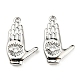Латунные микропаве прозрачные подвески с фианитом ZIRC-L077-042P-1
