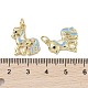 Латунные микро проложить кубического циркония подвески KK-L209-079G-02-3