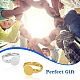 60шт 5 цвета регулируемые компоненты латунного кольца FIND-SZ0002-23-NR-7