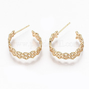 Серьги-кольца из латуни KK-R117-044-NF