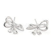 Серьги латунные гвоздики EJEW-K276-06C-P