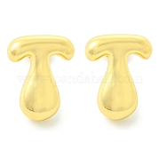Серьги из латуни с покрытием стойки EJEW-S222-01G-T